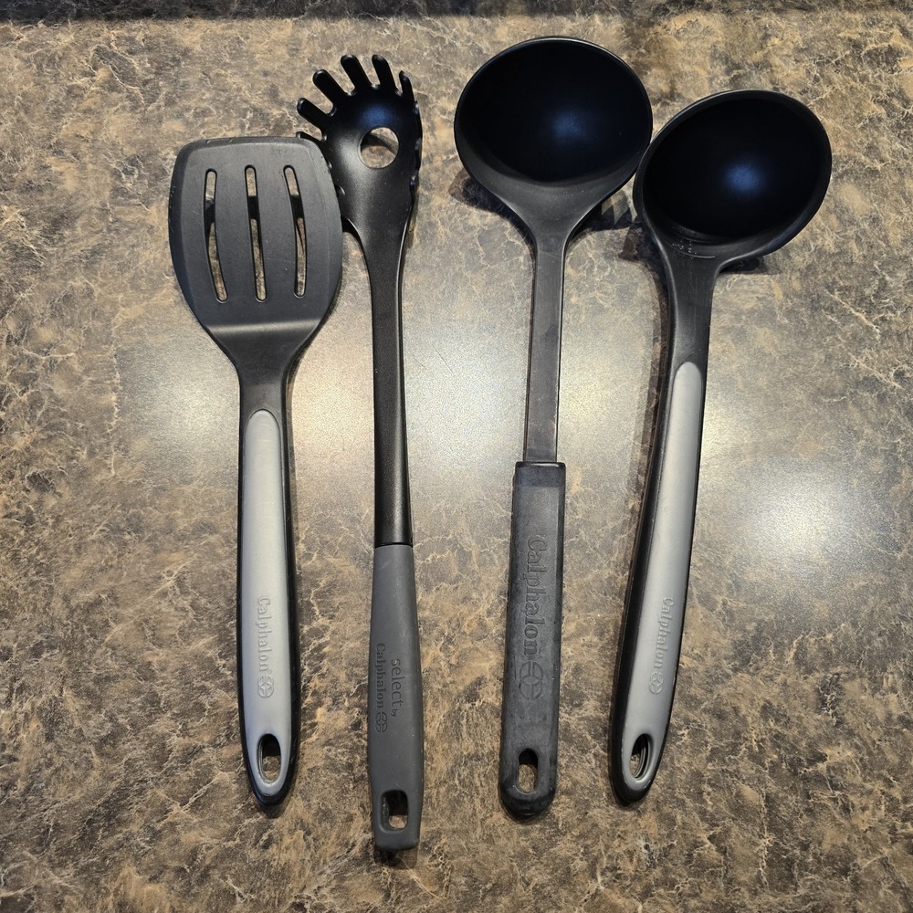 Calphalon Nylon Cooking Utensils Lot Of 4, 2 Heat Resistant